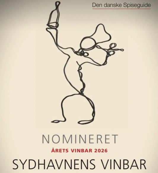 Sydhavnens Vinbar er nomineret til "Årets Vinbar 2026" af den Danske Spiseguide