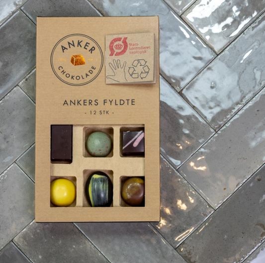Ankers Chokolade, 12 stk, økologisk