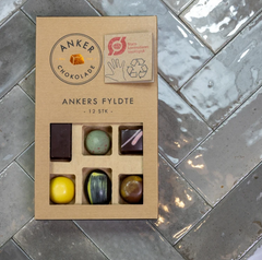 Ankers Chokolade, 12 stk, økologisk