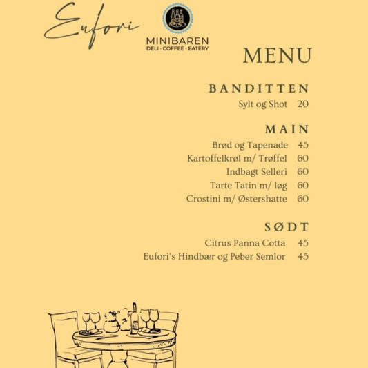 Pop-up Dinner: Minibaren x Eufori, 9. februar