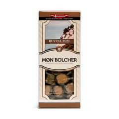 Æske med Rustne Søm-bolcher fra Møn Bolcher med lakrids og salmiak