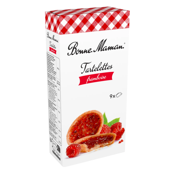 Bonne Maman Raspberry tartlet, hindbær tærter