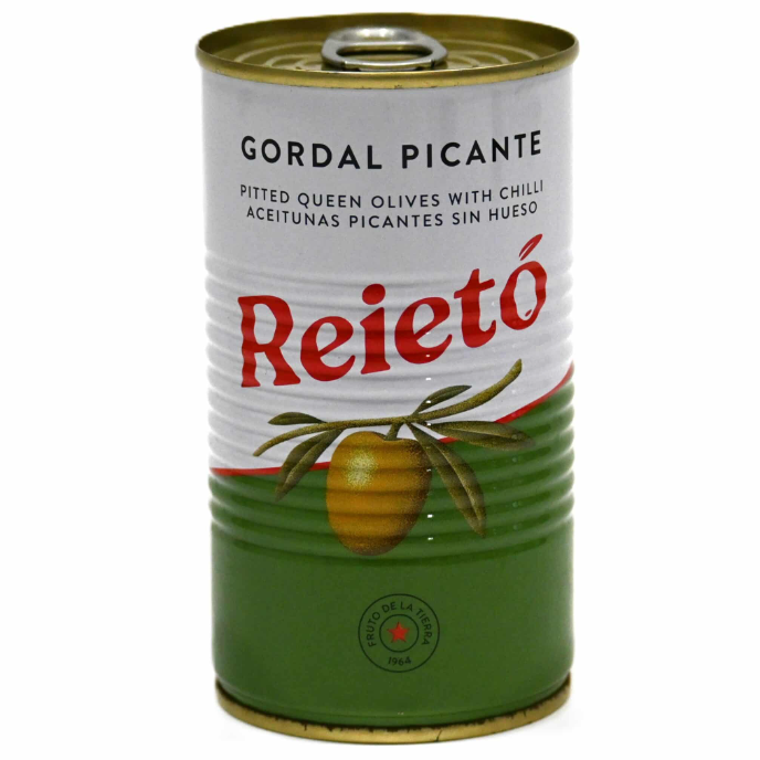 Gordal Oliven på dåse uden sten, Reieto