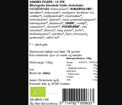 ingredienser, Ankers Fyldte, 12 stk, øko