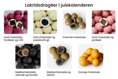 Samlet oversigt over syv lakridsdragéer